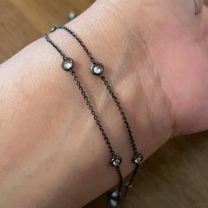 Graphite tone 26 1/2 inch necklace